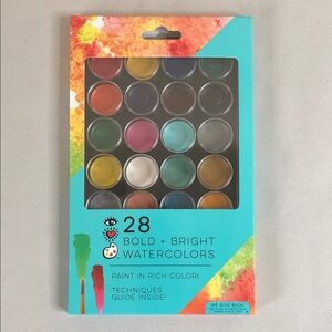 BRIGHT STRIPES 28 Bold Bright Watercolors